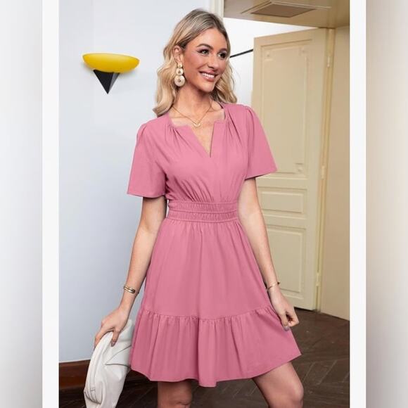 NWT Stitchshop Pink Mini Dress XL - Picture 4 of 5